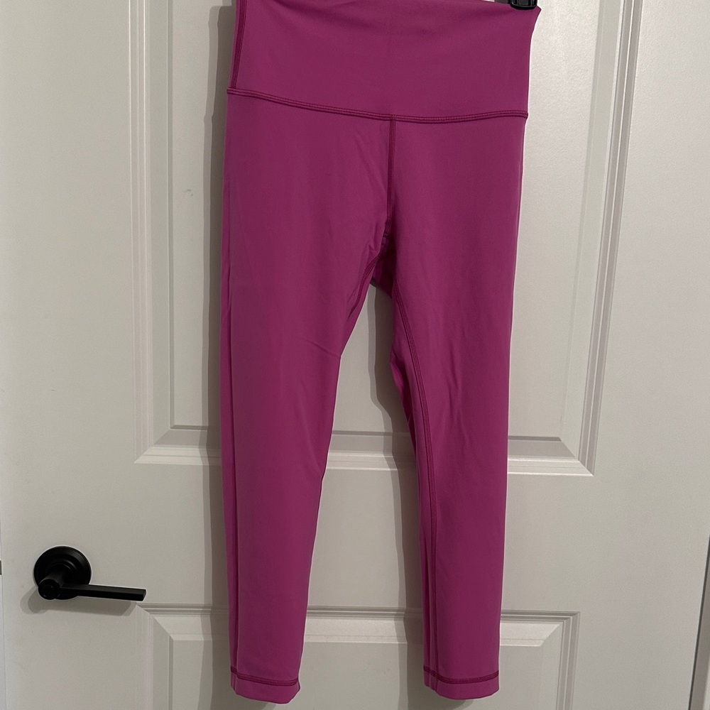 Lululemon Athletica Magenta Leggings